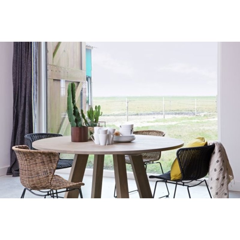 WOOOD-collectie Set Of 2 - Wings Chair Natural