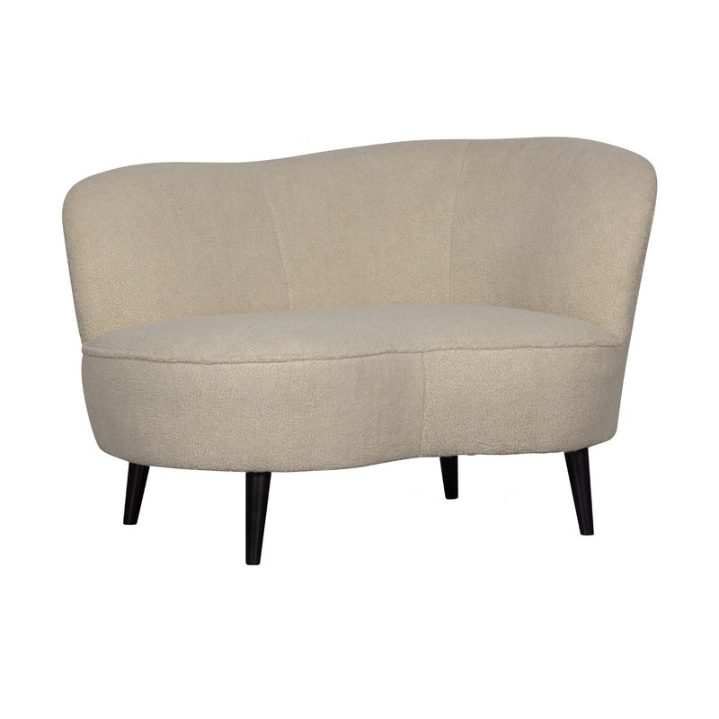 WOOOD-collectie Sara Lounge Armchair Right Teddy Off White