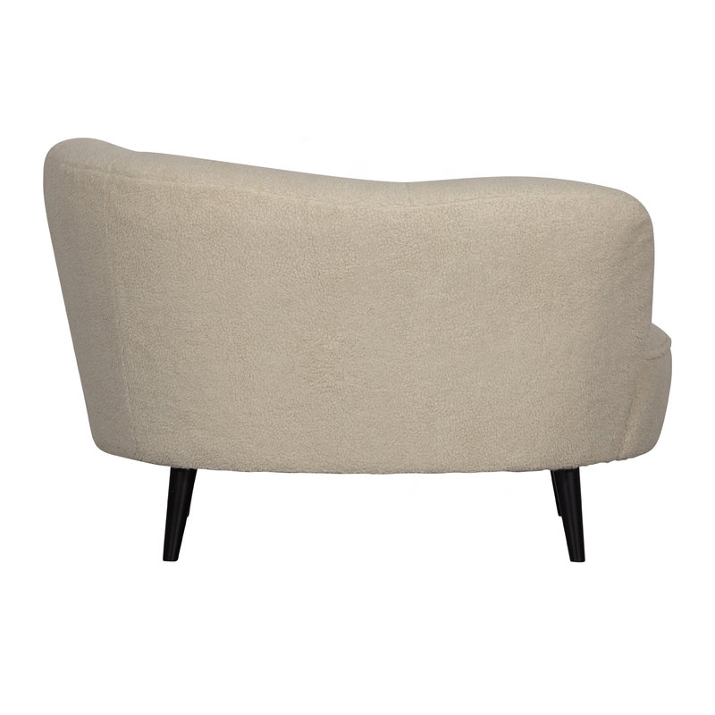 WOOOD-collectie Sara Lounge Fauteuil Rechts Teddy Off White