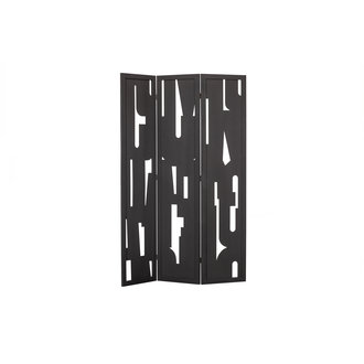 WOOOD Merel Room Divider Wood Black