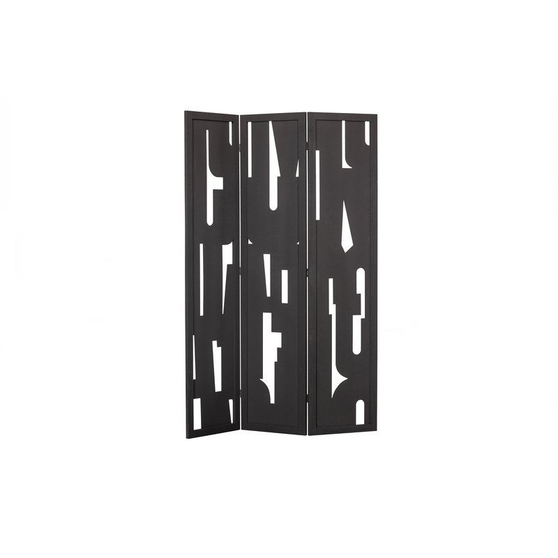 WOOOD-collectie Merel Room Divider Wood Black