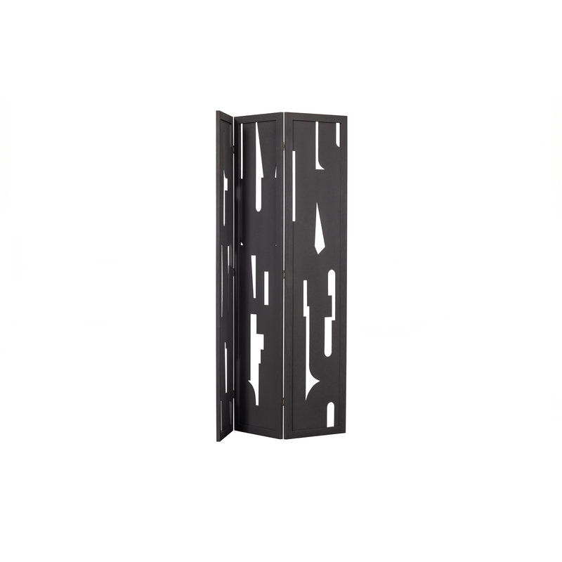 WOOOD-collectie Merel Room Divider Wood Black