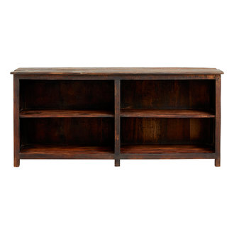 Nordal WOODIE display cabinet, light brown stain finish