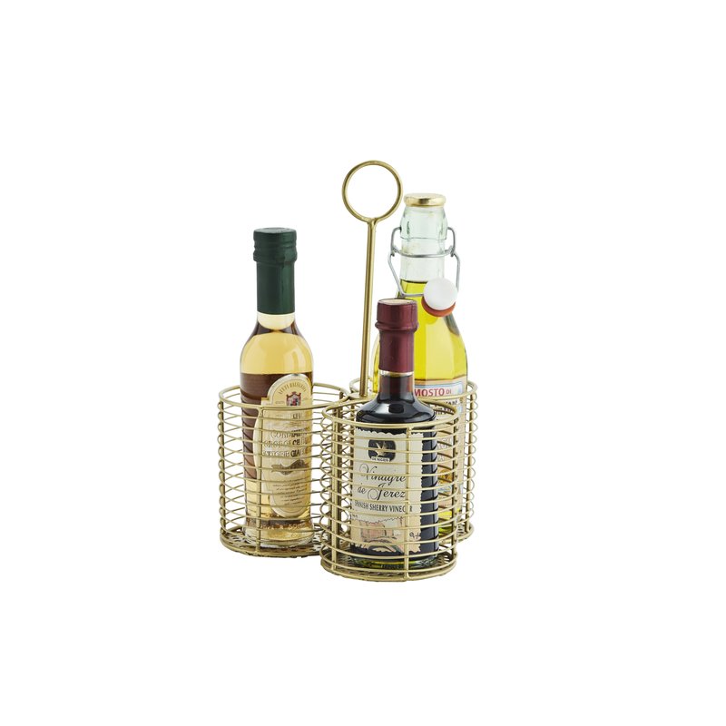 Madam Stoltz-collectie Oil bottle holder, Ant.brass