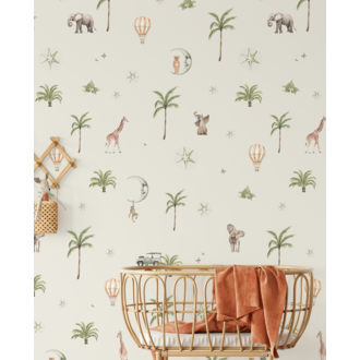 Creative Lab Amsterdam Go Go Safari Pattern Wallpaper