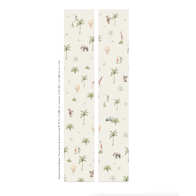 Creative Lab Amsterdam-collectie Go Go Safari Pattern Wallpaper