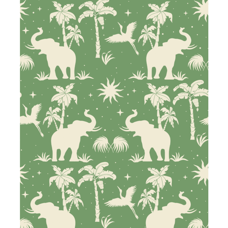 Creative Lab Amsterdam-collectie Generous Jungle Green patroonbehang