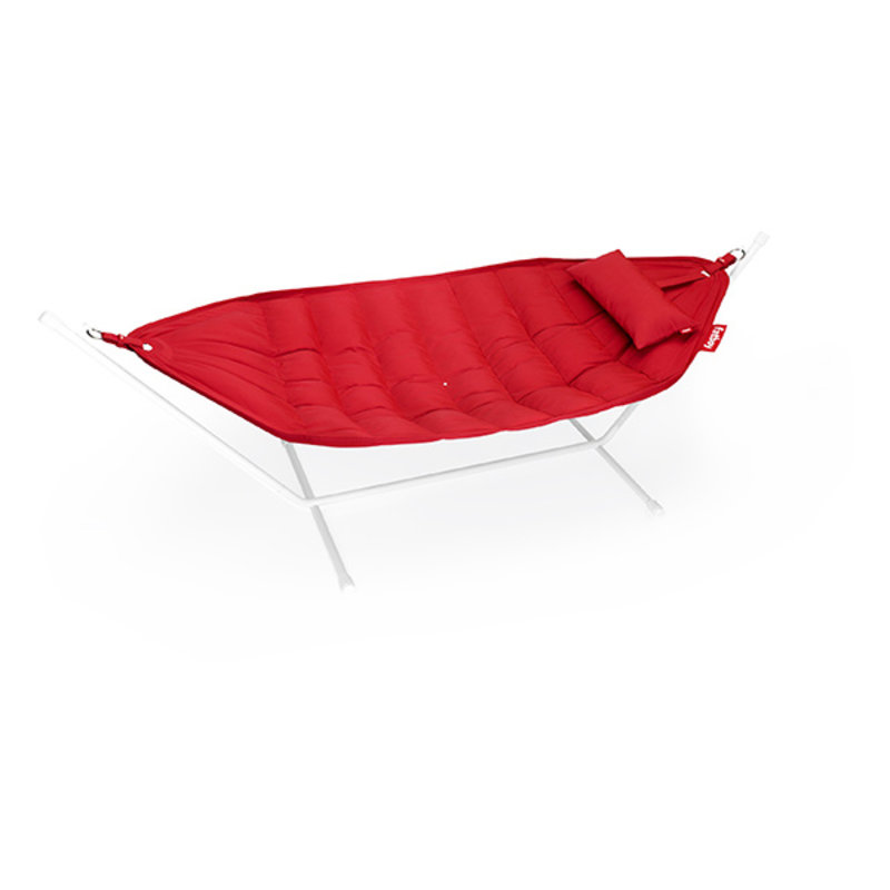 Fatboy-collectie Headdemock superb red incl. pillow & rack light grey