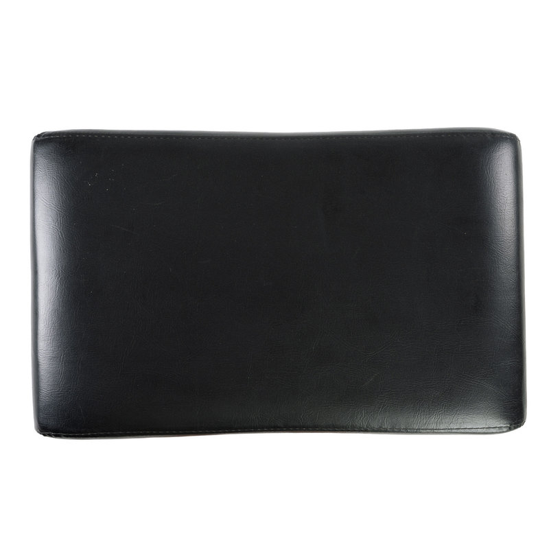 Bazar Bizar Suar Stool with Leather - Natural Black