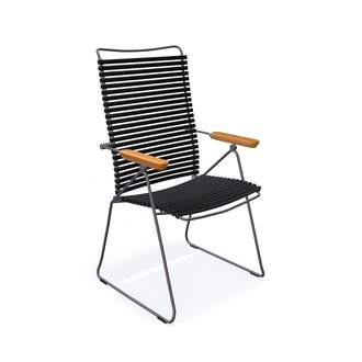 Houe CLICK Position Chair with armrests in bamboo Black