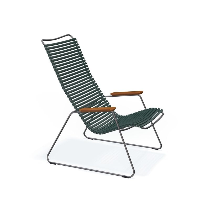 Houe-collectie CLICK Lounge Chair with Pine Green lamellas