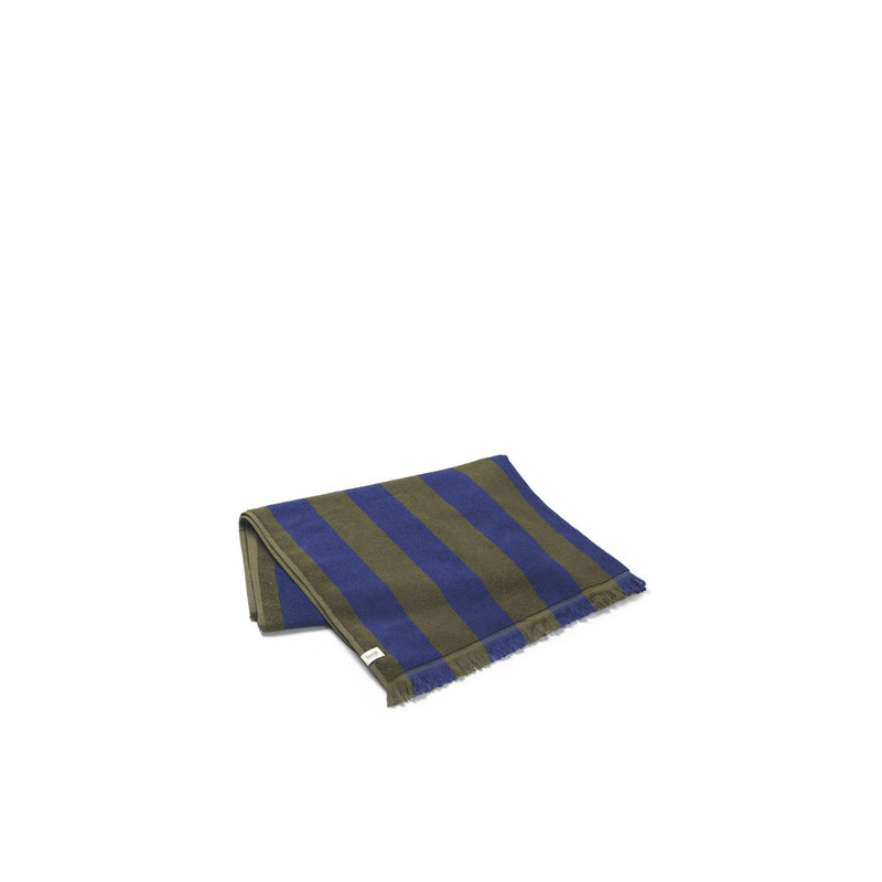ferm LIVING-collectie Alee Beach Towel - olijf/Bright Blue