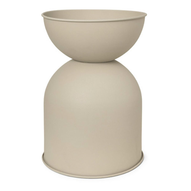 ferm LIVING-collectie Hourglass Pot - Medium - Cashmere