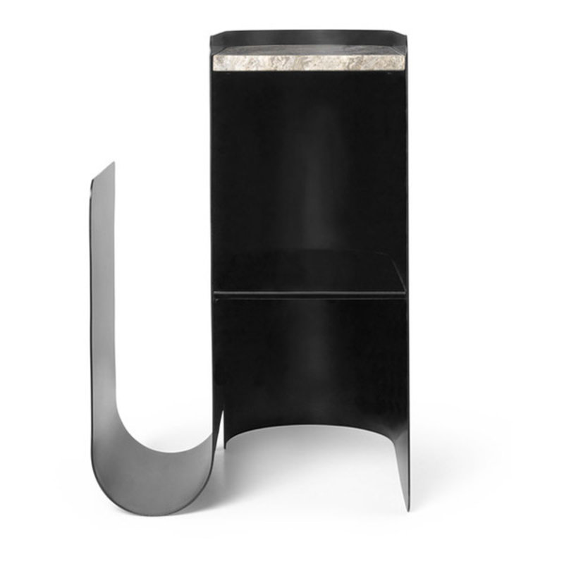 ferm LIVING-collectie Vault Side Table - Black