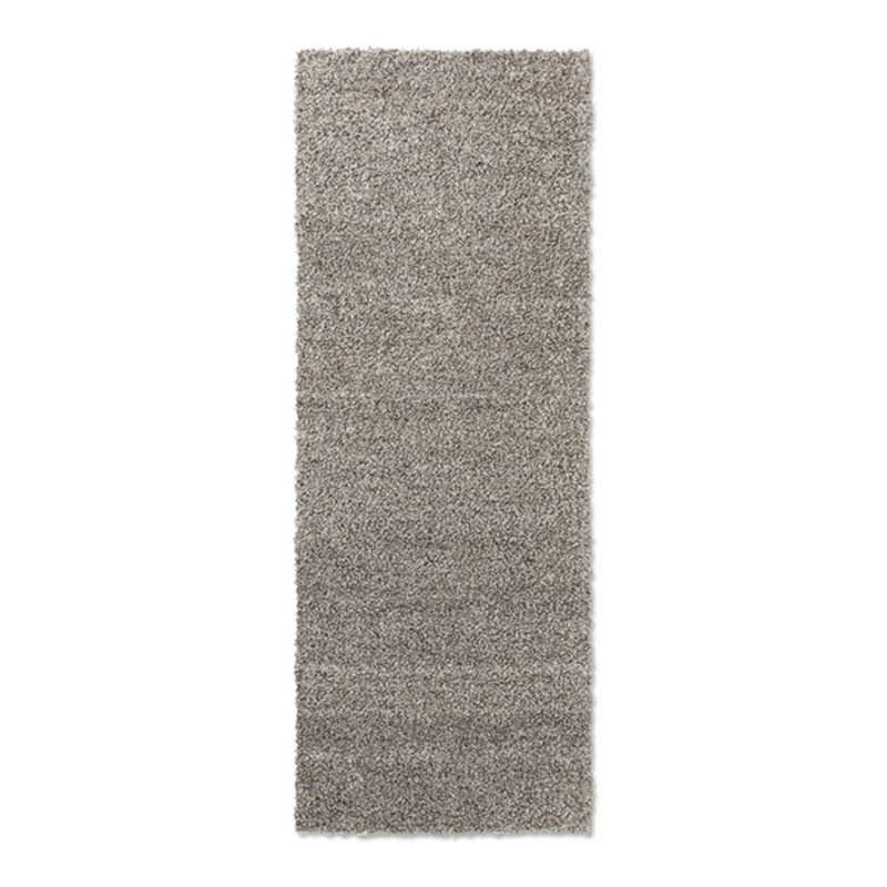 ferm LIVING-collectie Vloerkleed - loper Slub Bouclé Charcoal