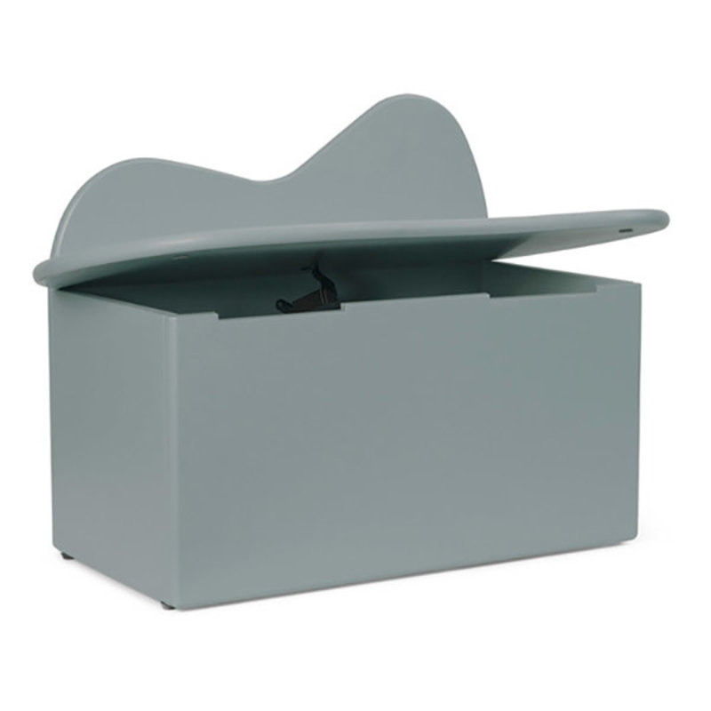ferm LIVING-collectie Slope Storage Bench - Storm
