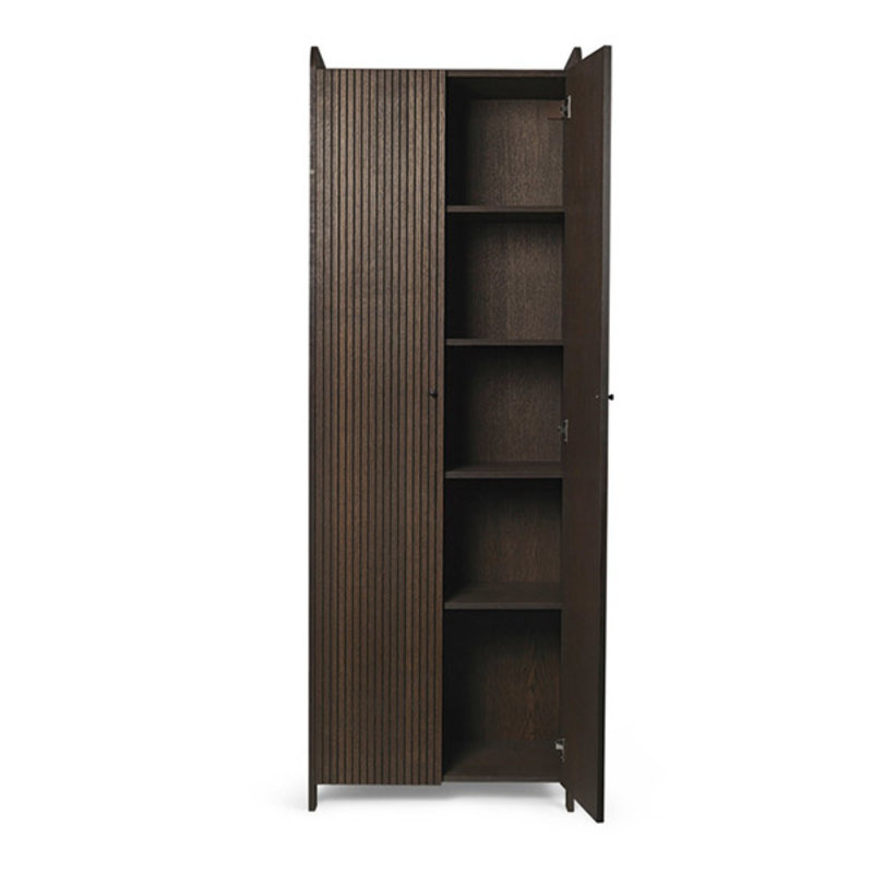 ferm LIVING-collectie Sill Cupboard - Tall - Dark Stained Oak