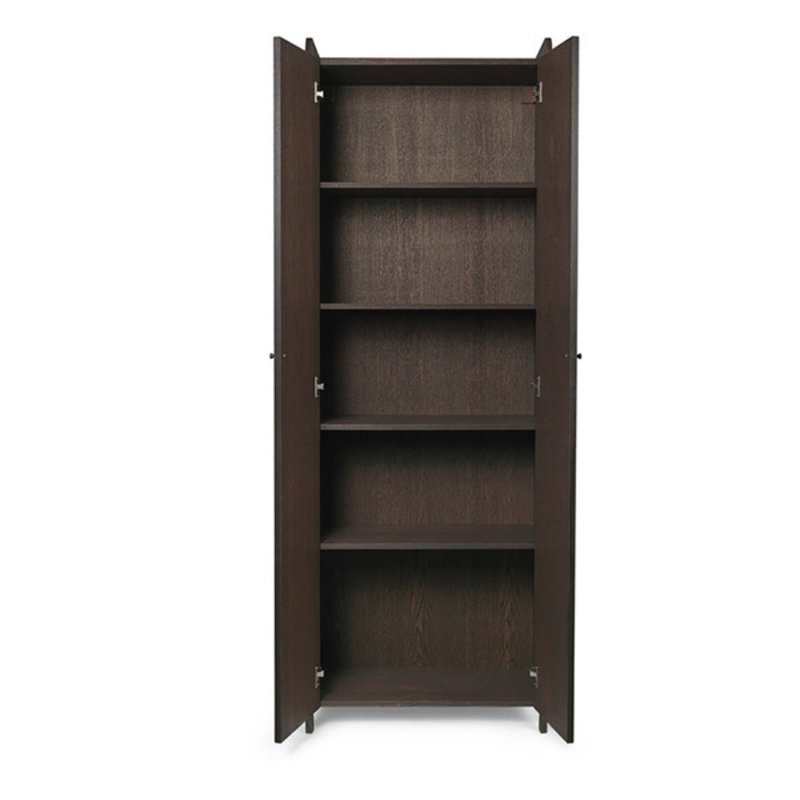 ferm LIVING-collectie Sill Cupboard - Tall - Dark Stained Oak