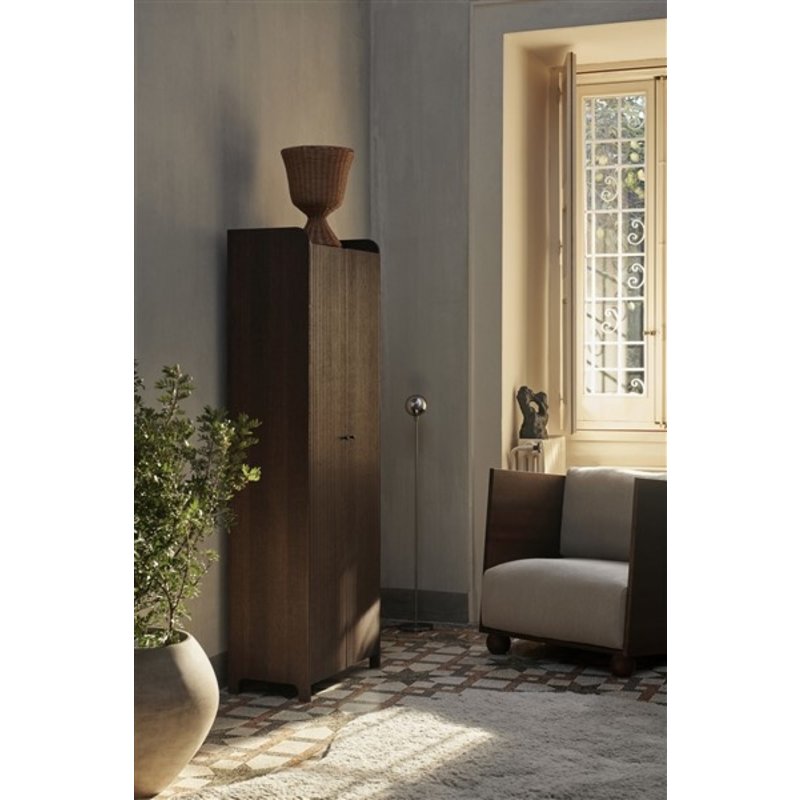 ferm LIVING-collectie Sill Cupboard - Tall - Dark Stained Oak