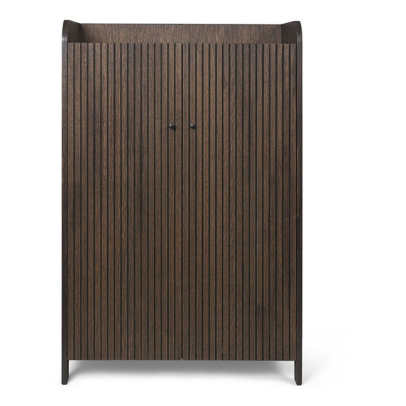 ferm LIVING-collectie Sill Cupboard - Low - Dark Stained Oak