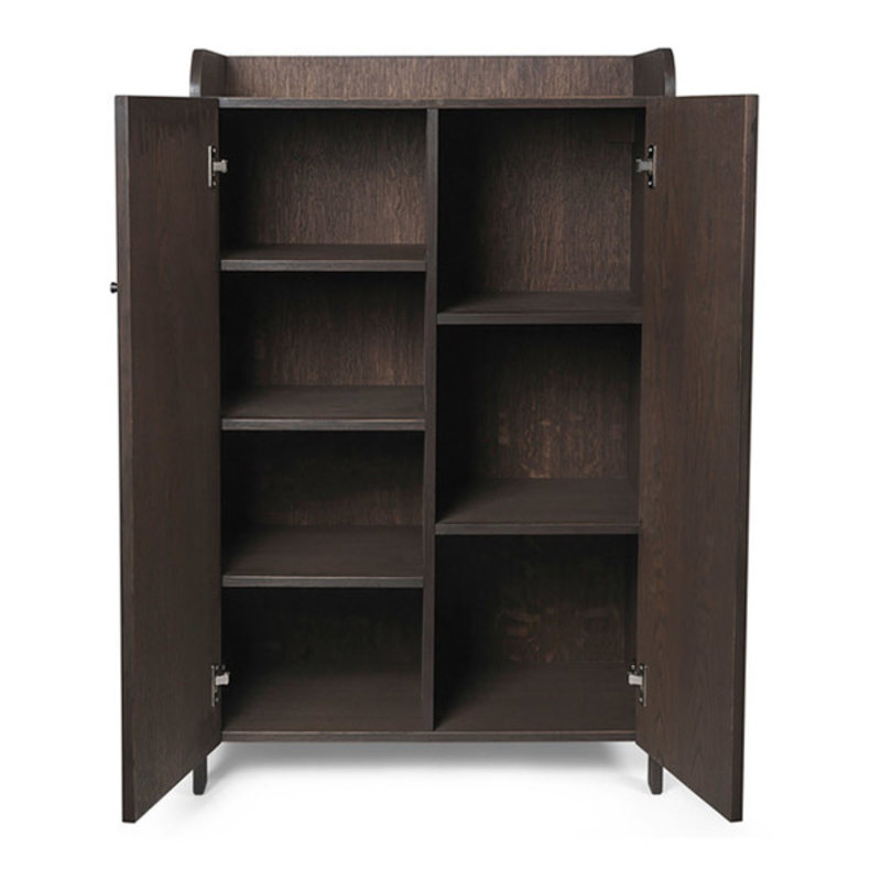 ferm LIVING-collectie Sill Cupboard - Low - Dark Stained Oak