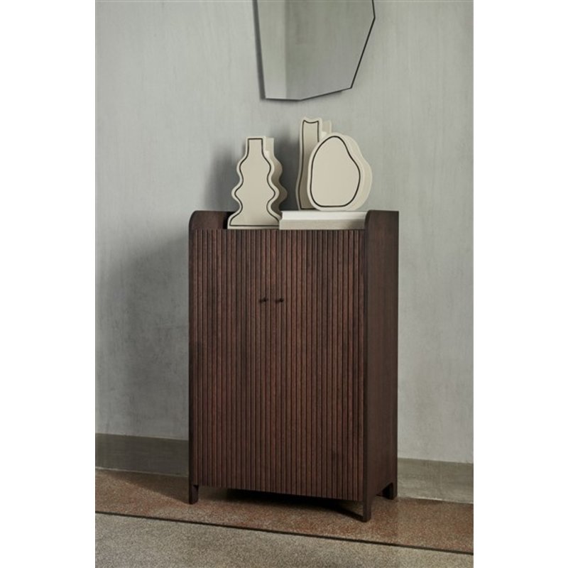 ferm LIVING-collectie Sill Cupboard - Low - Dark Stained Oak