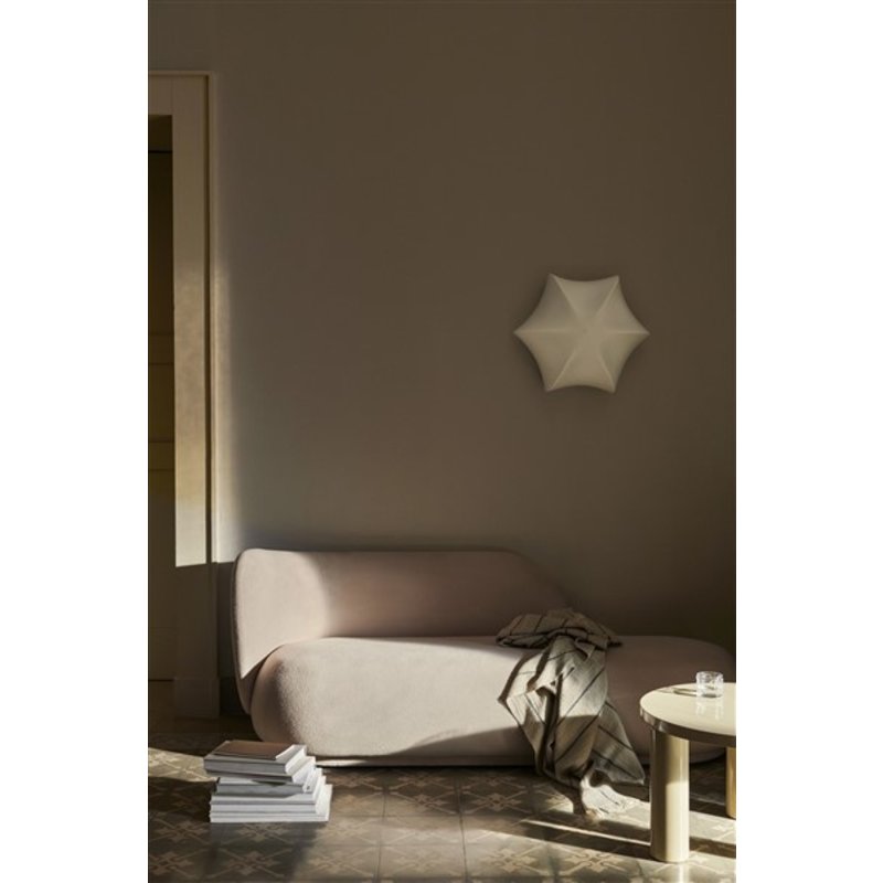 ferm LIVING-collectie Poem Ceiling/Wall Lamp Ø36 - White/Cashmere