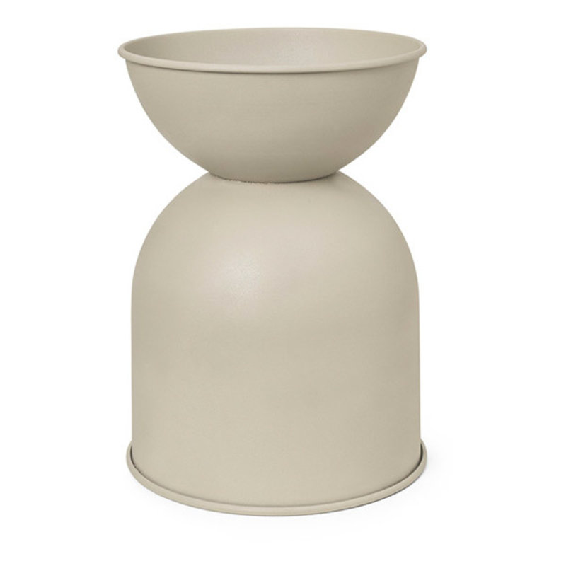 ferm LIVING-collectie Hourglass Pot - Large - Cashmere