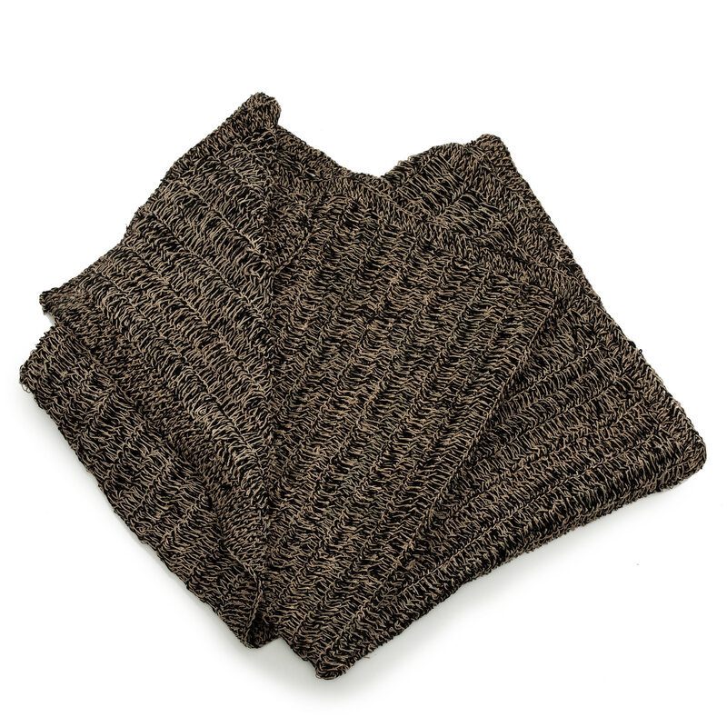 Bazar Bizar Seagrass Tapijt - Naturel Zwart - 200x300
