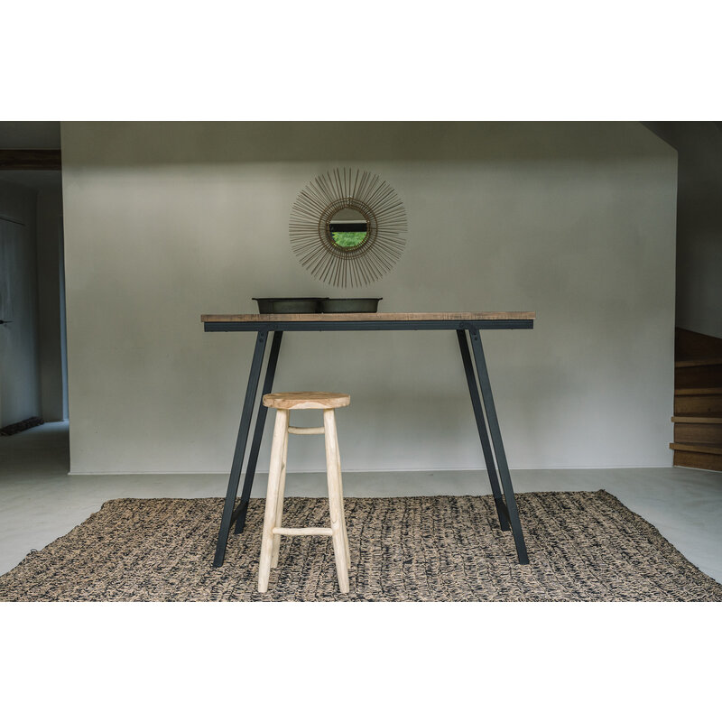Bazar Bizar Seagrass Tapijt - Naturel Zwart - 200x300