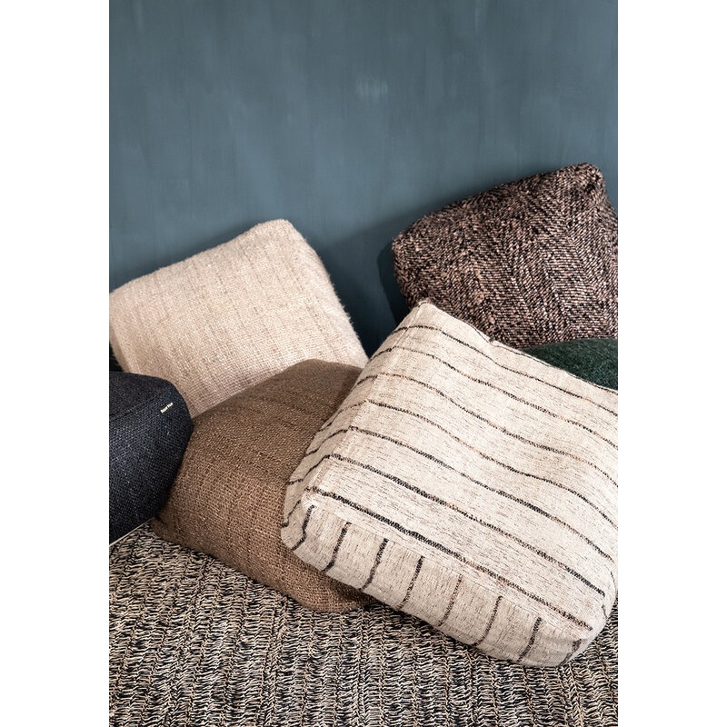 Bazar Bizar Seagrass Tapijt - Naturel Zwart - 200x300