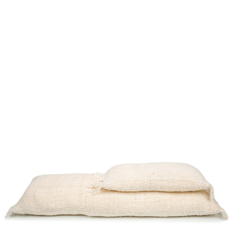 Bazar Bizar-collectie Oh My Gee Kussenhoes - Crème - 35x100