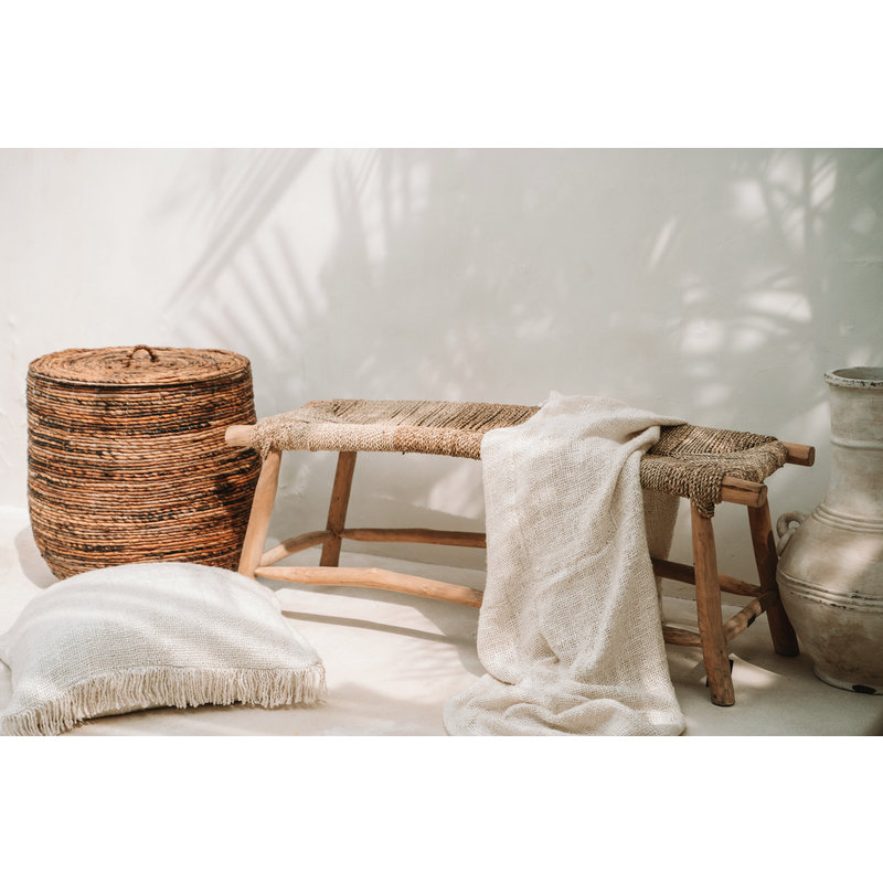 Bazar Bizar-collectie Oh My Gee Kussenhoes - Crème - 60x60