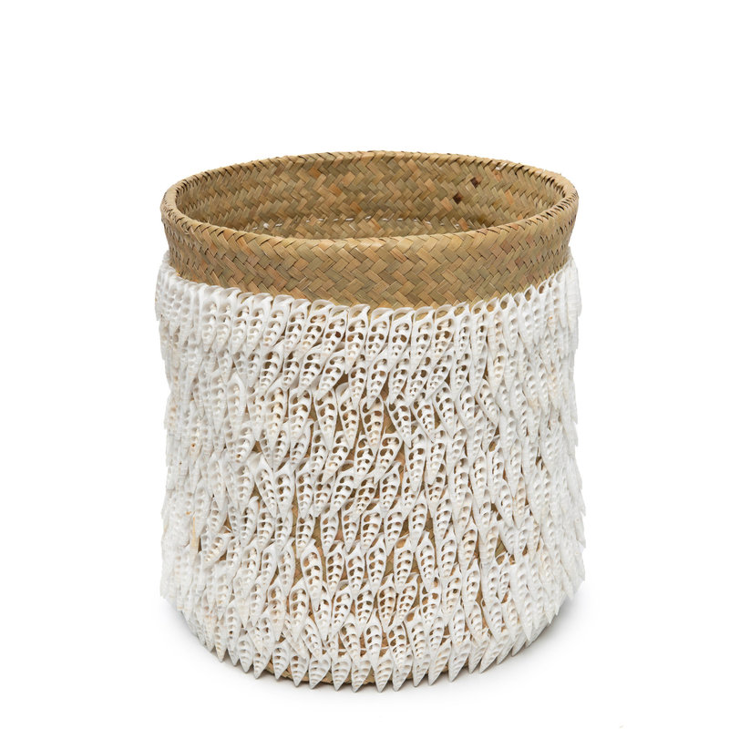 Bazar Bizar-collectie Pandan Mand #2 - Naturel Wit