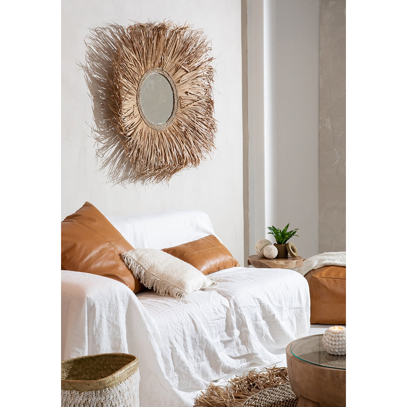 Bazar Bizar-collectie Pandan Mand #2 - Naturel Wit