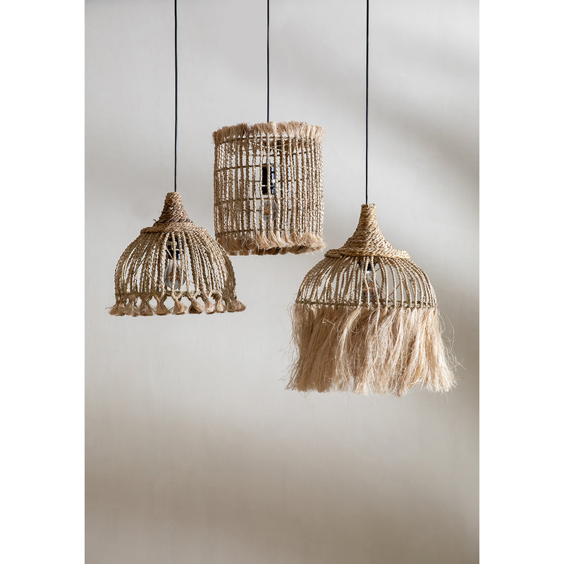 Bazar Bizar Abaca Bird Cage Hanglamp - Naturel - M