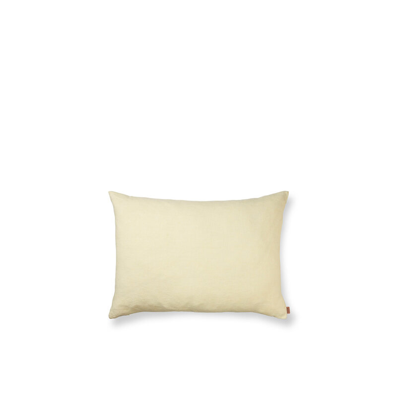 ferm LIVING-collectie Sierkussen Heavy Linen Large Lemon