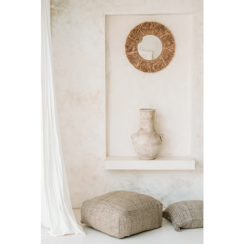 Bazar Bizar-collectie Palmboom Spiegel - Naturel - M