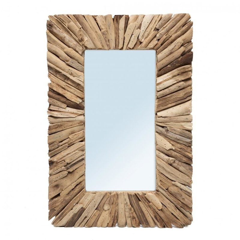 Bazar Bizar Driftwood Framed Spiegel - Naturel - M