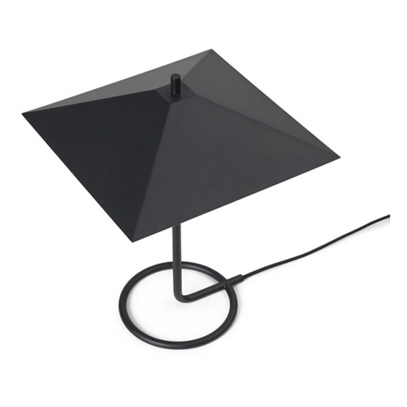 ferm LIVING-collectie Tafellamp Filo Square zwart/zwart