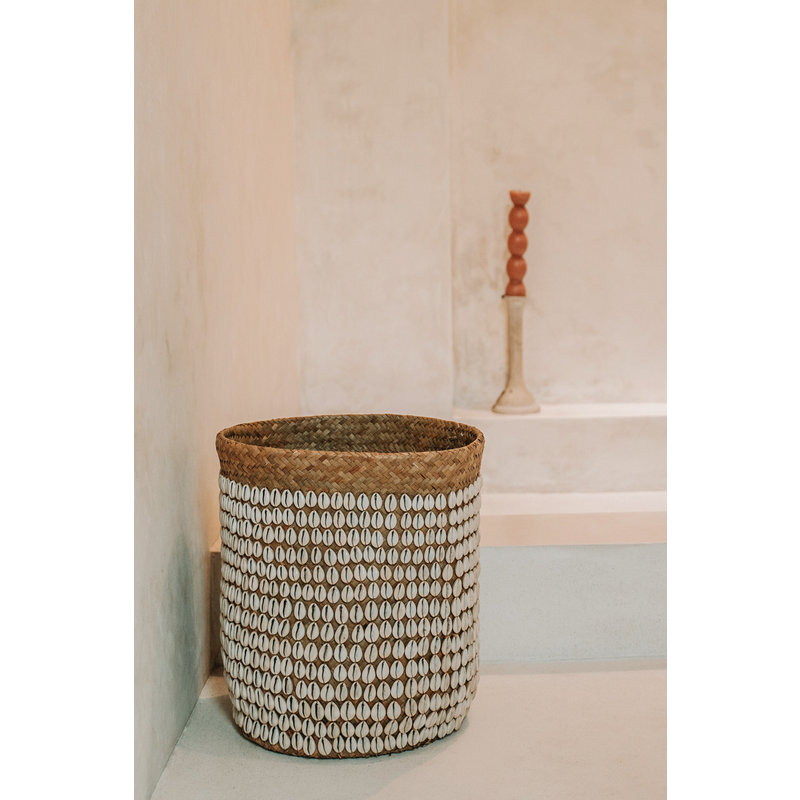 Bazar Bizar-collectie Pandan Mand #1 - Naturel Wit
