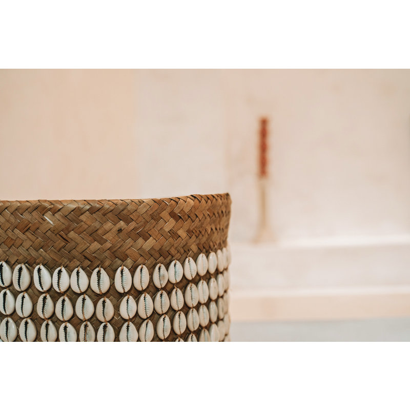 Bazar Bizar-collectie Pandan Mand #1 - Naturel Wit