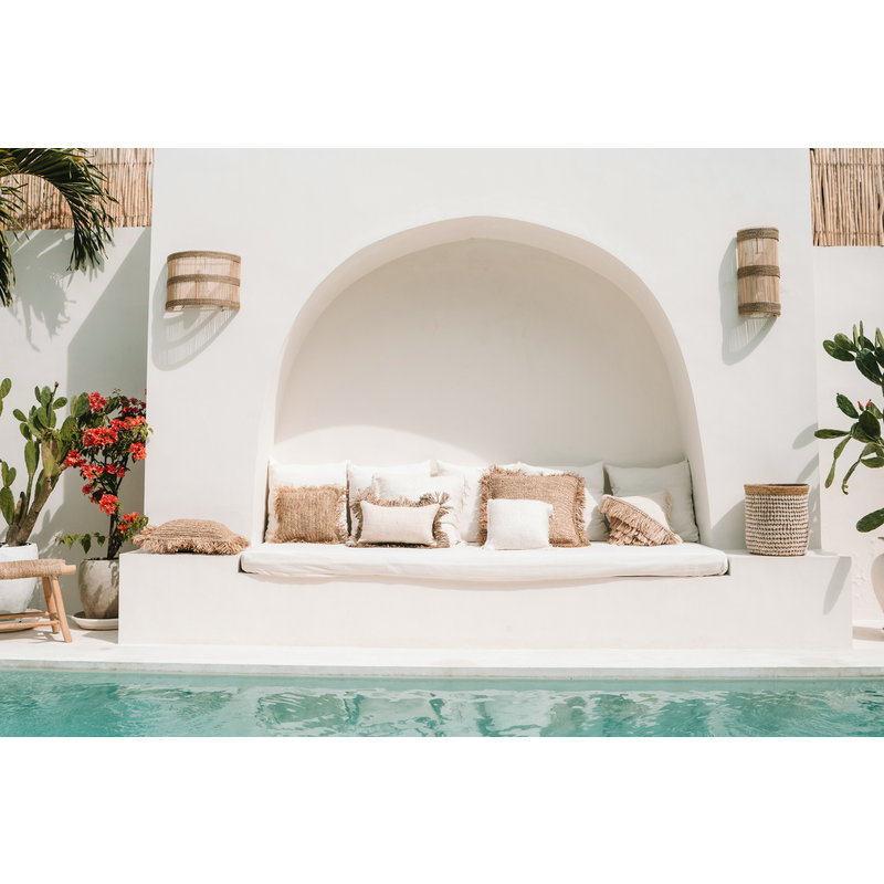 Bazar Bizar-collectie Pandan Mand #1 - Naturel Wit