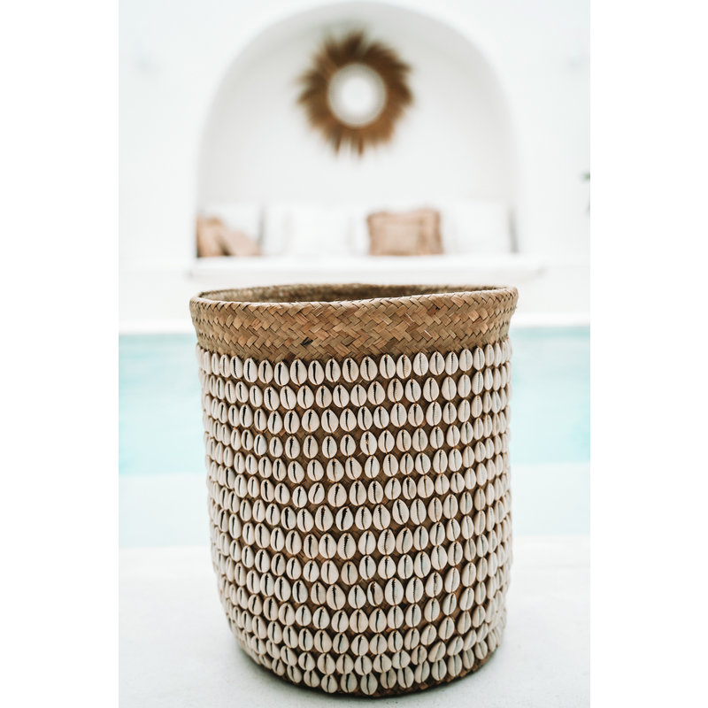Bazar Bizar-collectie Pandan Mand #1 - Naturel Wit