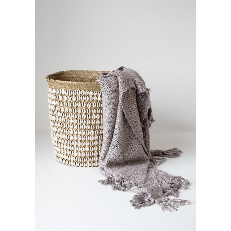 Bazar Bizar-collectie Pandan Mand #1 - Naturel Wit