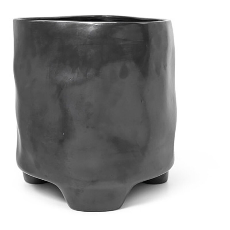 ferm LIVING-collectie Plantenpot Esca XL zwart