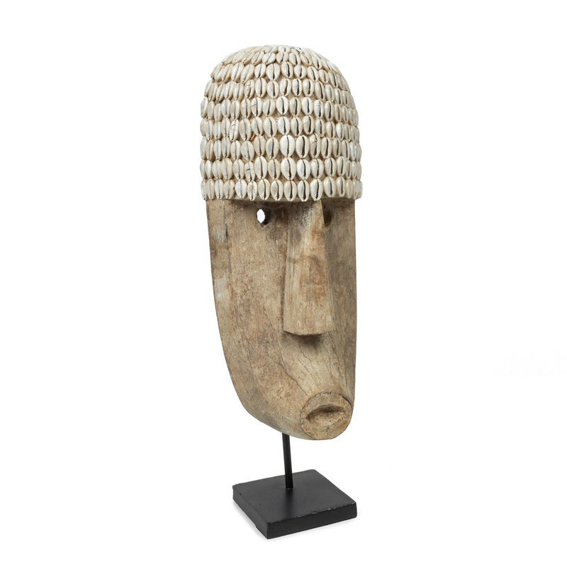 Bazar Bizar The Cowrie Mask on Stand - Large