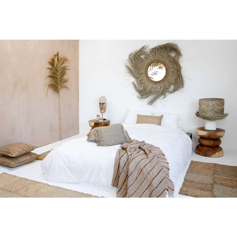 Bazar Bizar De Jute Kussenhoes - Naturel - 60x35