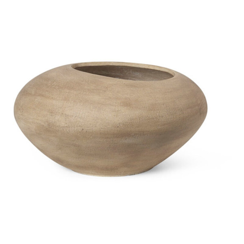 ferm LIVING-collectie Dodu Pot - Low - Brown
