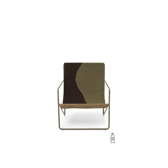 ferm LIVING Desert Lounge stoel olijf/Dune